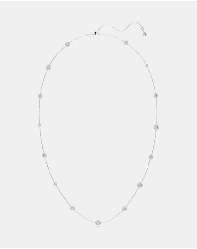 Swarovski - Una Angelic Strandage, Round Cut, White, Rhodium-Plated