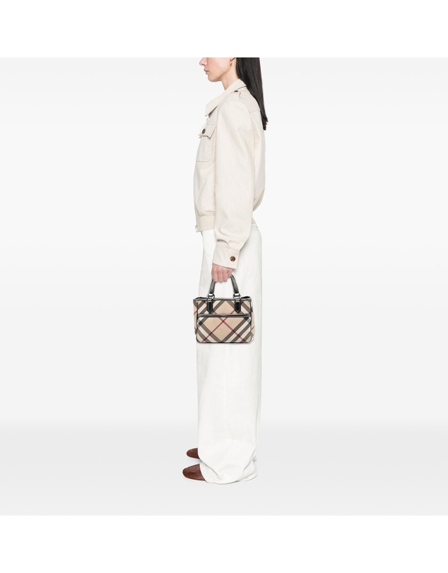 Pre-Loved by Azura Reborn - Pre-Loved Supernova Check Coated Canvas Tote