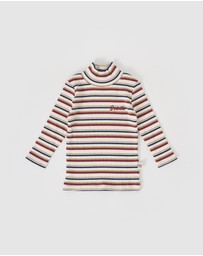 Goldie + Ace - Outback Stripe Embroidered Rib Skivvy - Babies-Kids