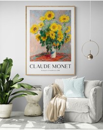 Inka Arthouse - Sunflowers by Claude Monet Art Print