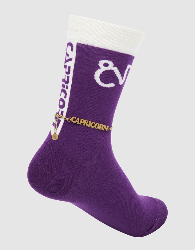 High Heel Jungle - Horoscope Gold Anklet and Sock Set - Capricorn