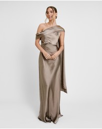 Six Stories - Drape One Shoulder Bridesmaid Dress