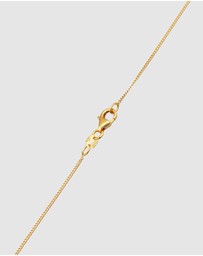 Elli Jewelry - Necklace Disc Pendant Organic Design in 925 Sterling Silver Gold Plated