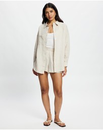 White By FTL - Nami Linen Shirt