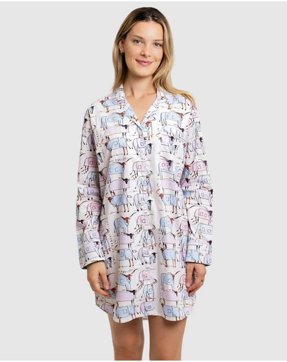 Sant And Abel - Women's Drawbertson Longhorns Night Shirt