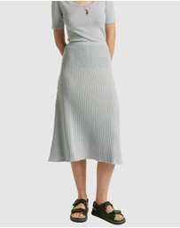 FRIEND of AUDREY - Santa Monica Lurex Midi Skirt