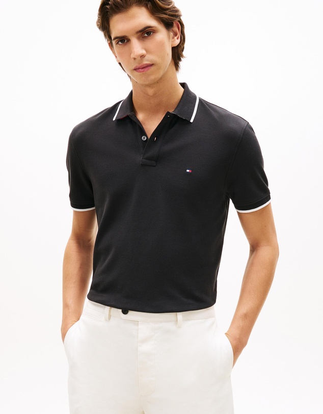 Tommy Hilfiger - Regular Fit Tipped Pique Polo Shirt