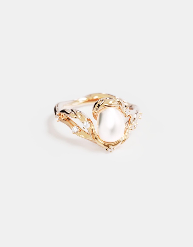 By Charlotte - Dive Into Serenity Pearl Ring