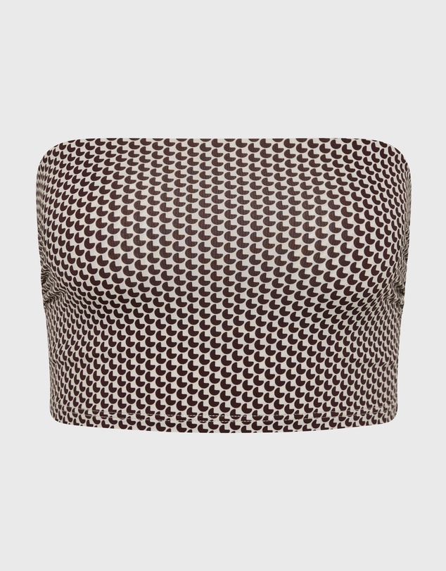 BONDI BORN - Stella Bikini Top - Mocha Dot (Embodee™)