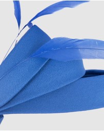 Max Alexander - Large Royal Blue Satin Bow Racing Fascinator