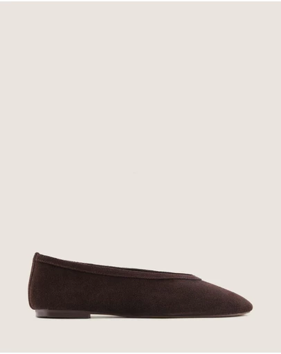 Shelly Shen - Salem Ballet Flats Brown Suede