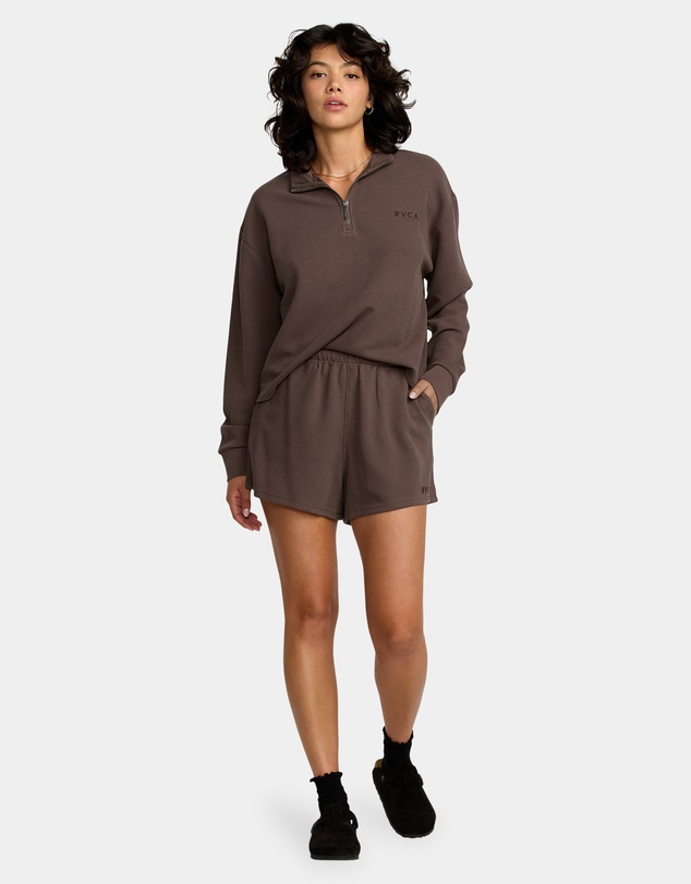 RVCA - Womens Glory Waffle Elastic Waist Shorts