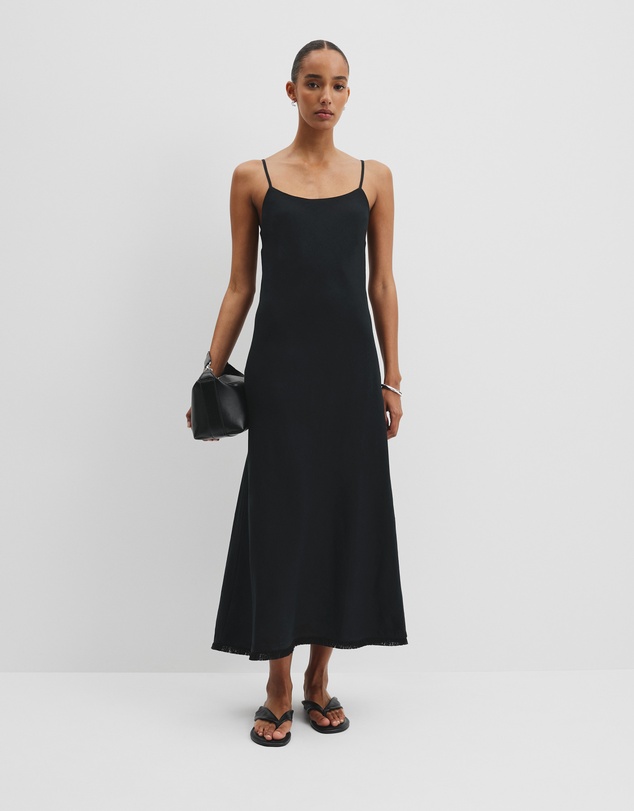 cobalt linen dress Aspiga Ladies Sustainable Emelda Linen Dress Cobalt