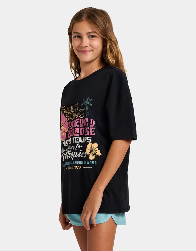 Billabong - Girls 8 to 16 Dancing In Paradise Oversized T-Shirt
