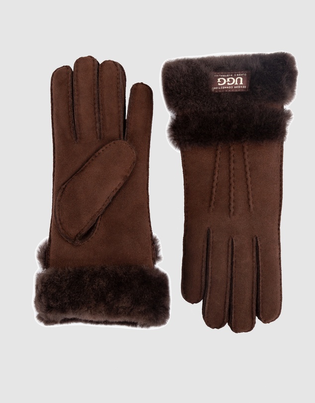Ozwear Connection Uggs - Ugg Sheepskin Double Cuff Gloves