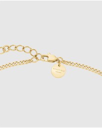 Rosefield - Playful Diamonds Baguette Gold-Tone Necklace