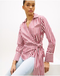 Tommy Hilfiger - Slim Fit Wrap Knot Poplin Shirt
