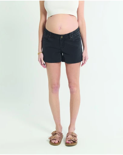 Soon Maternity - Heaven Denim Shorts