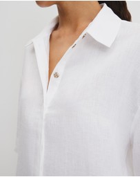 Country Road - Organically Grown Linen Boxy Fit Shirt