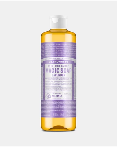 Dr Bronner's - Pure Liquid Castile Soap - Lavender 473ml