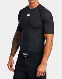 RVCA - Mens Sport Short Sleeve Rash Vest