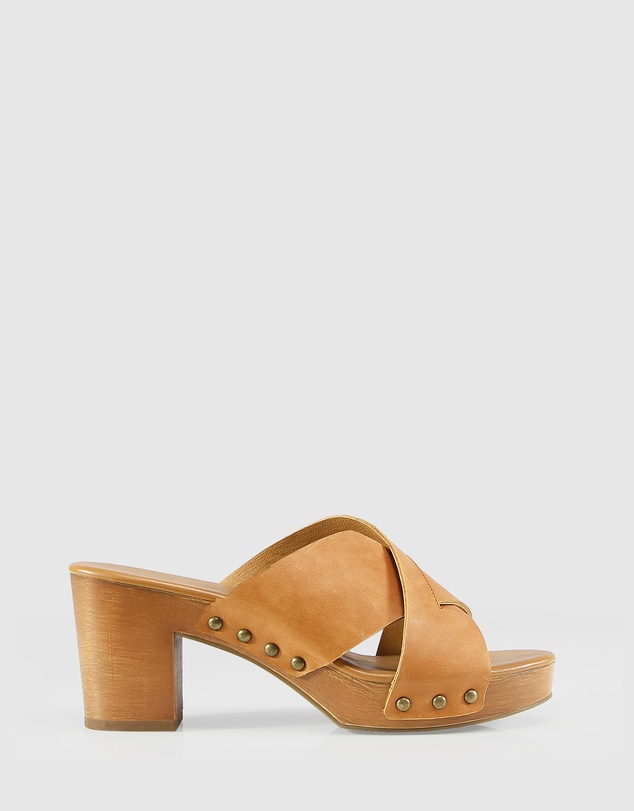 Belle & Bloom - Midtown Clog Mule - Tan
