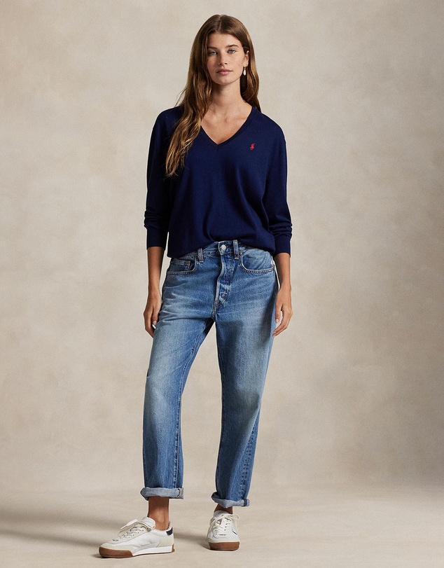 Polo Ralph Lauren - Cotton V-Neck Sweater - The ICONIC Exclusive
