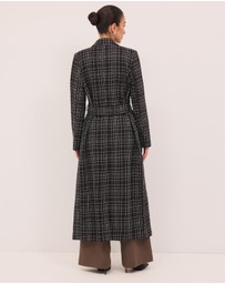 Calli - Nadia Tweed Trench Coat