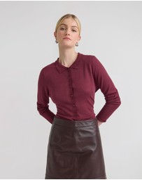 Oxford - Edwina Silk Blend Polo Collar Knit