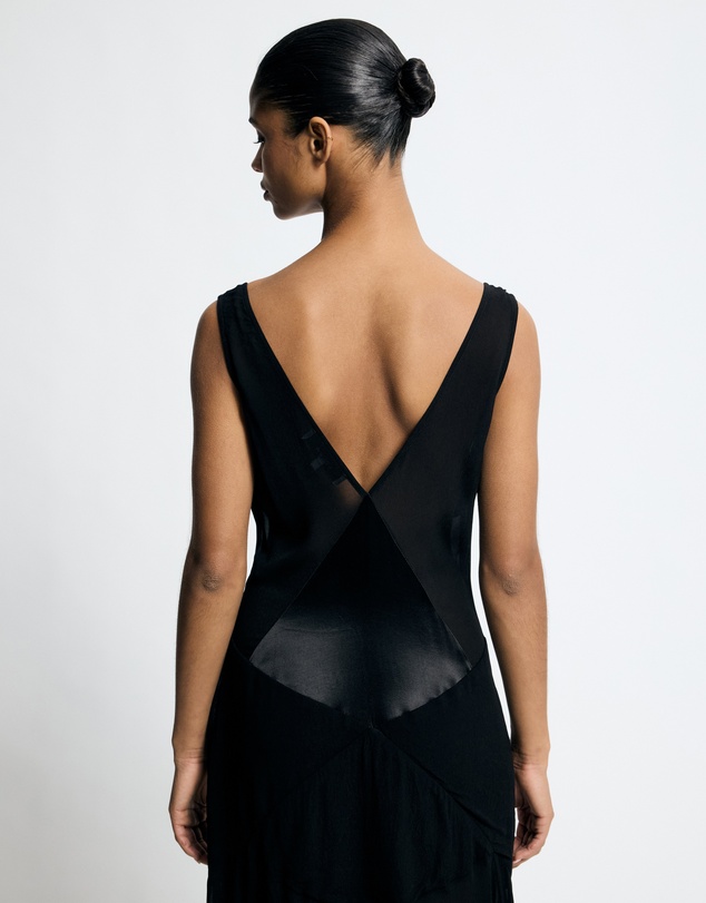 Lover - Priya Deep V Contrast Maxi Dress