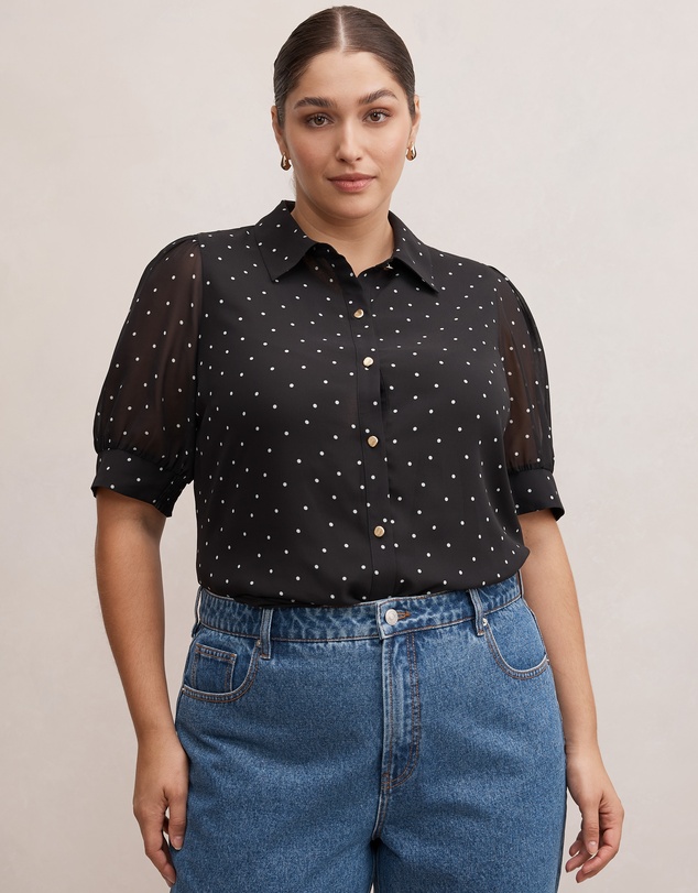 Forever New Curve - Faye Curve Short Sleeves Blouse