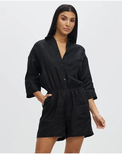 Grace Willow - Iris Linen Playsuit