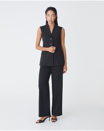 Forcast - Nikki Long Collared Vest