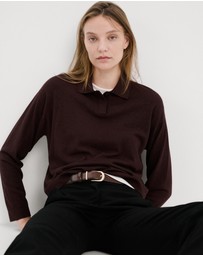 M.N.G - Knitted Polo-Neck Sweater