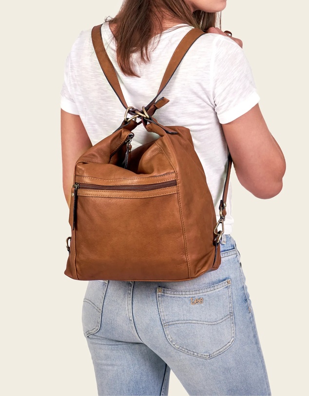 Florence - Regina Brown 3-in-1 Convertible Backpack