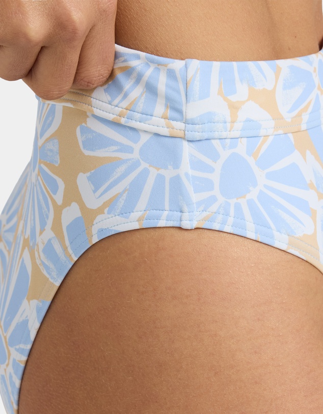 Roxy - Womens Daisy Haze Mod Mid Waist Bikini Bottom