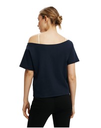 Cotton On - The Sporty Off Shoulder Graphic Tee