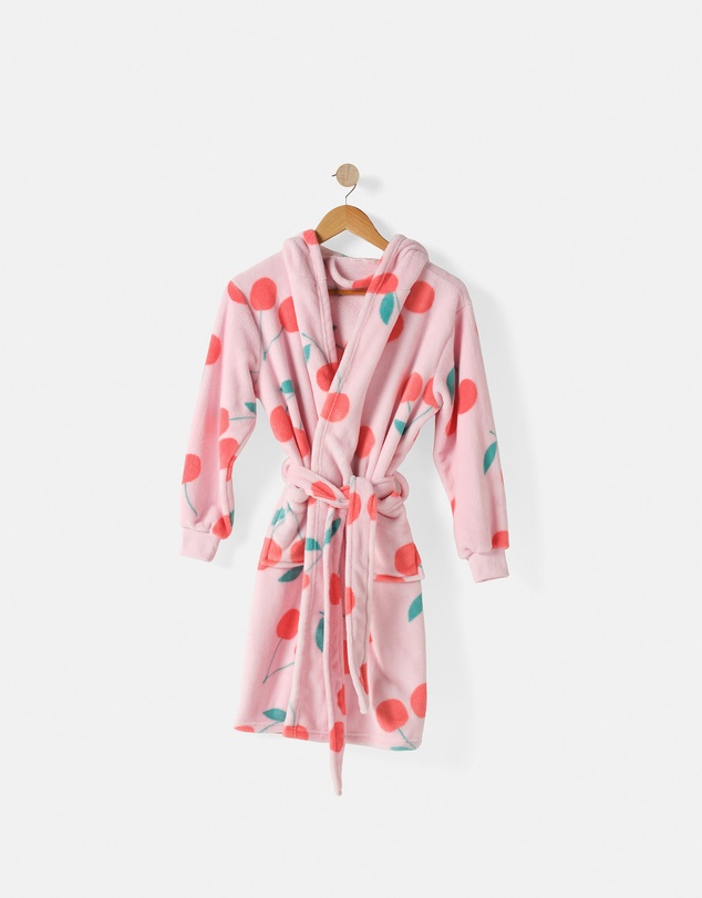 Linen House Kids - Plush Cherrylicious Kids Robe