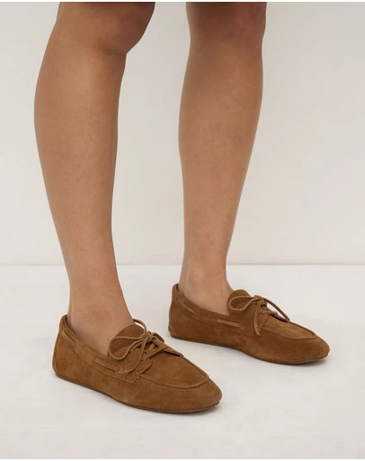 Assembly Label - Devon Suede Boat Shoes - Women's