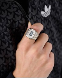 adidas Originals - Digital Two Silver-Tone Expansion Band Ring Watch