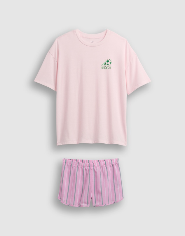 GAP - Oversized Tee Short PJ Set - Kids-Teens