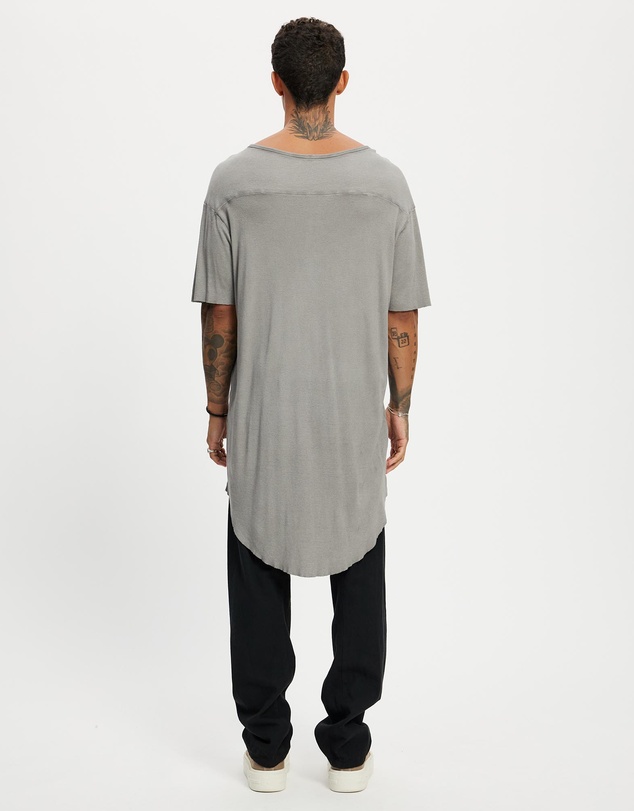 Surrounded By Ghosts - The Arsenic Relaxed Rib Knit Long Tail T-Shirt
