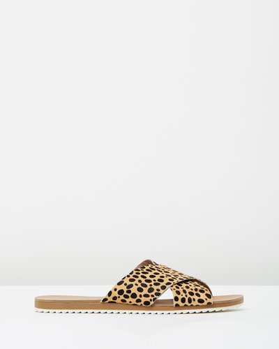 ICONIC EXCLUSIVE - Calista Leather Slides