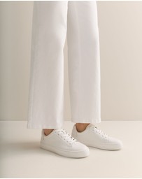 Trenery - Lyons Leather Sneaker in White