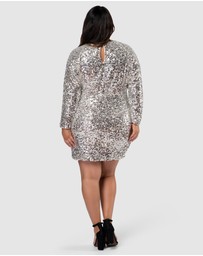 Pink Dusk by Curve Project - Jiggle Jiggle Sequin Dress