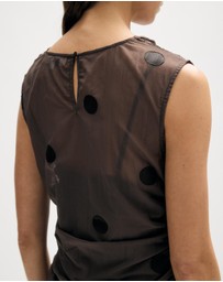 Minima Esenciales - Clove Spot Drape Top