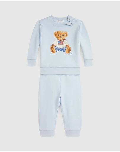 Polo Ralph Lauren - Polo Bear Fleece Sweatshirt & Pants - Babies