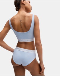 HUGO - Stretch-Cotton Logo Bralette