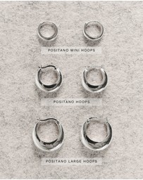 SAINT VALENTINE - Positano Large Hoops - Silver