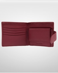 DENTS - Beauley RFID Bifold Press Stud Leather Wallet w/ Coin Pocket